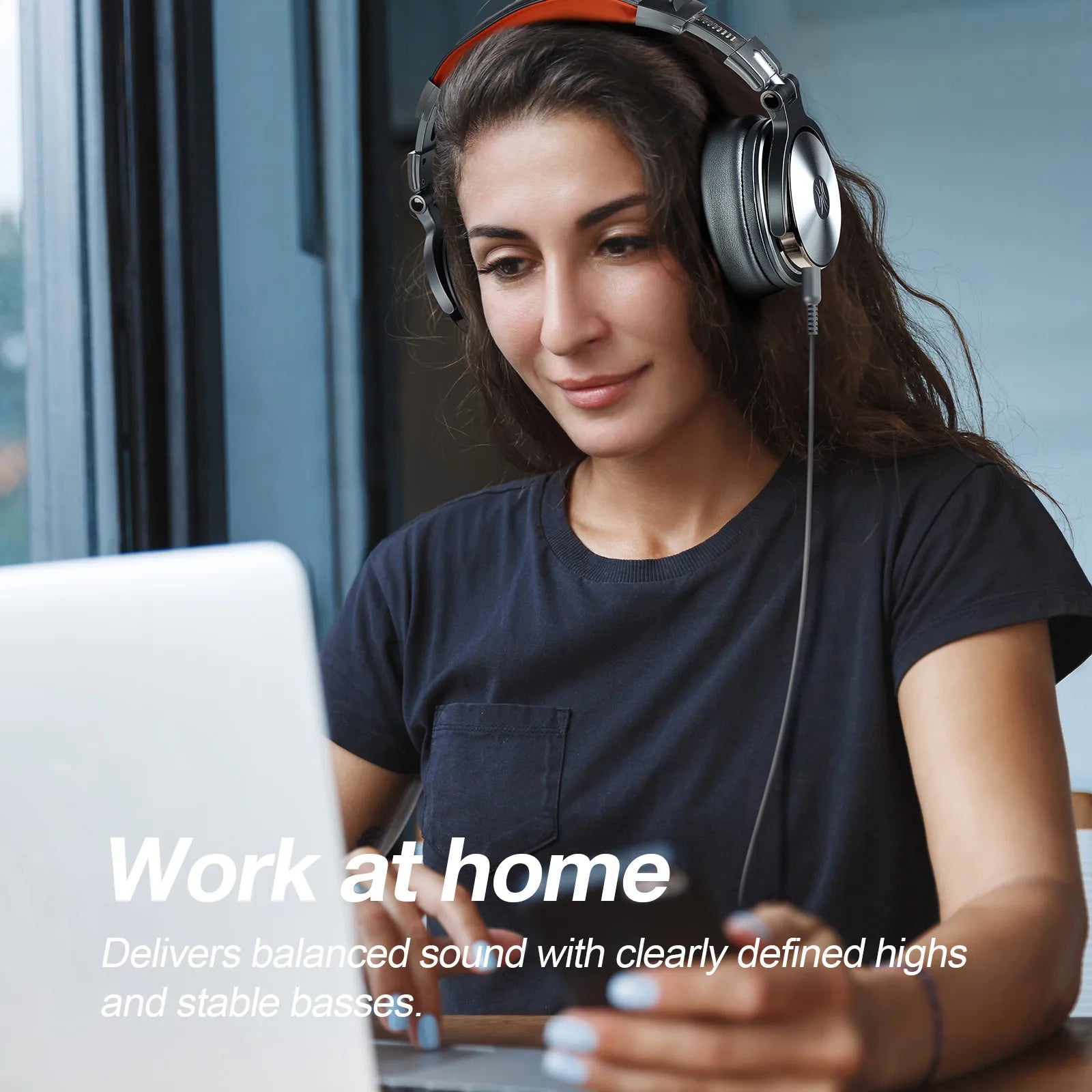 Foldable Over-Ear Wired Headphone For Phone Computer PC Professional Studio Pro 30 50 Monitor DJ Headset Gaming Earphone