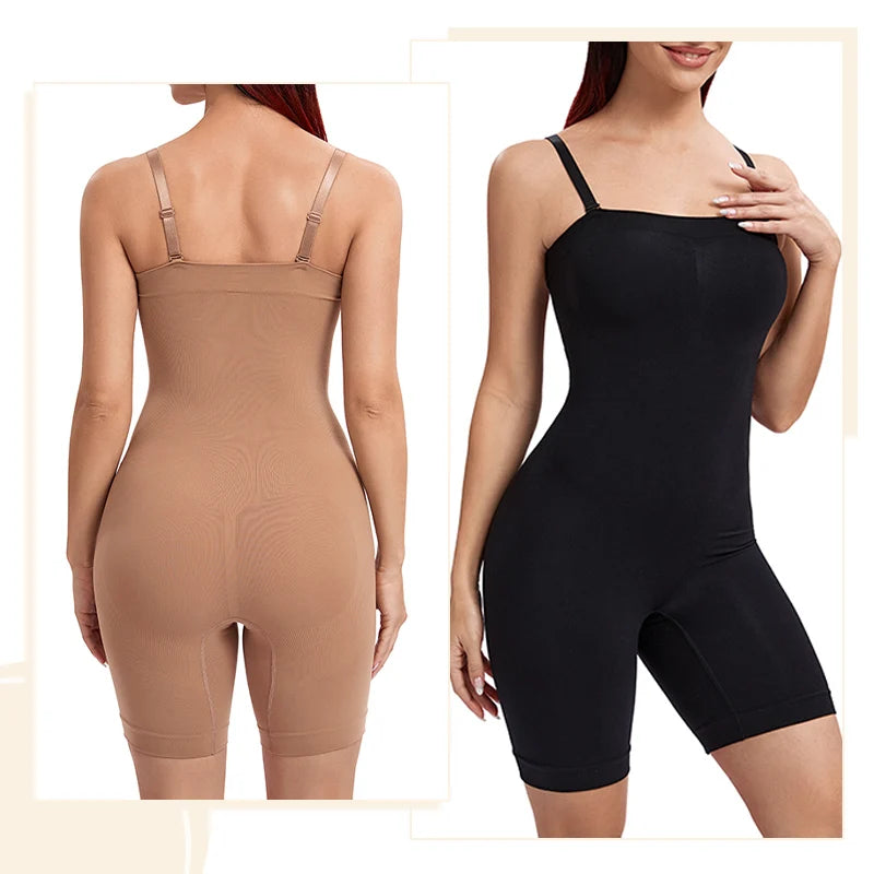 Women Strapless Shapewear Bodysuits Tummy Control Butt Lifter Body Shaper Waist Trainer