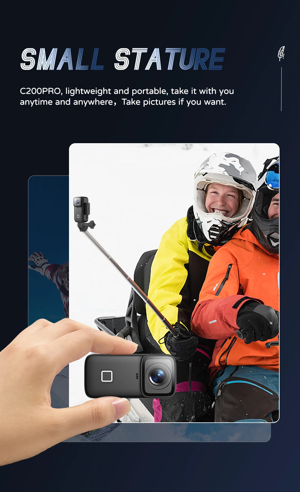 4K Waterproof Action Camera with HDR 6 Axis Stabilization and WiFi Connectivity