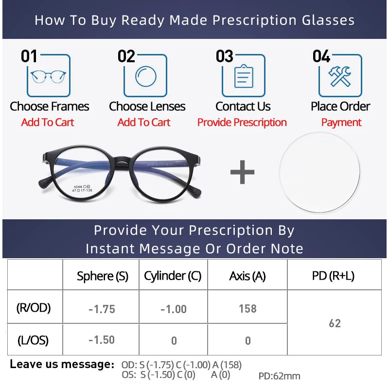Retro Round Spectacle Luxury Acetate Eyewear Small Size Eyeglasses Optical Prescription Frames