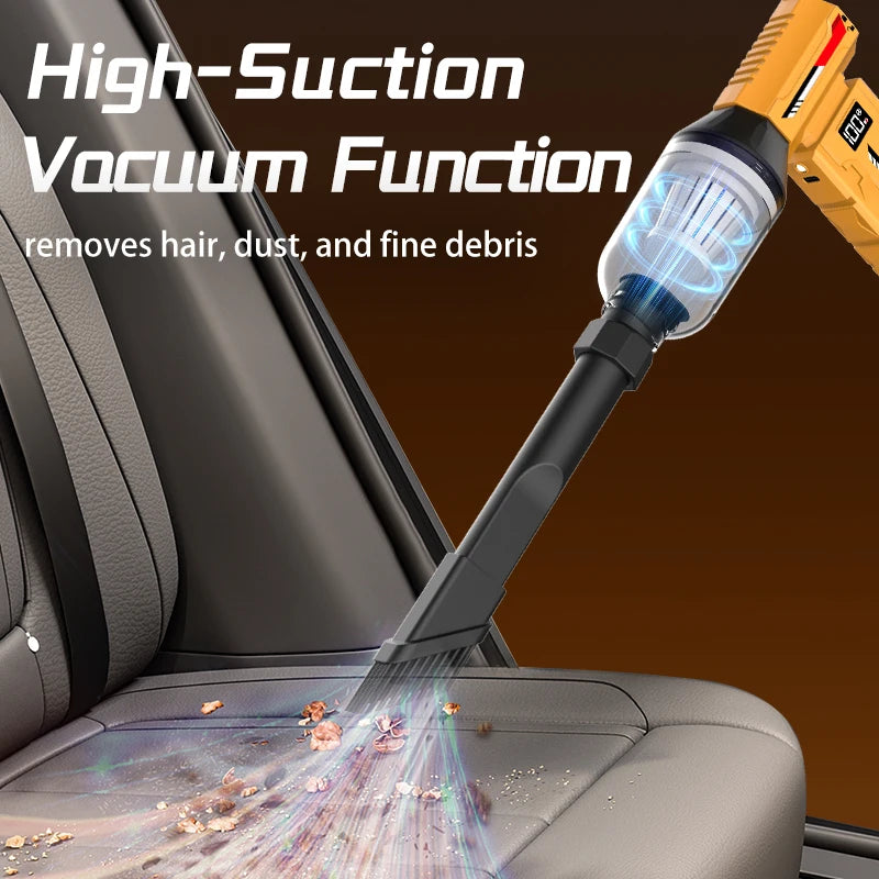 580000RPM Mini Jet Blower Powerful Wind Pressure Electric Compressed Air Cordless Vacuum Cleaner For PC Home Office Camping