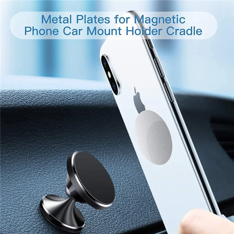 Thin Metal Plate Disk For  Car Phone Holder Iron Sheet Sticker Disk For Tablet Desk Phone Car Stand Mount Round