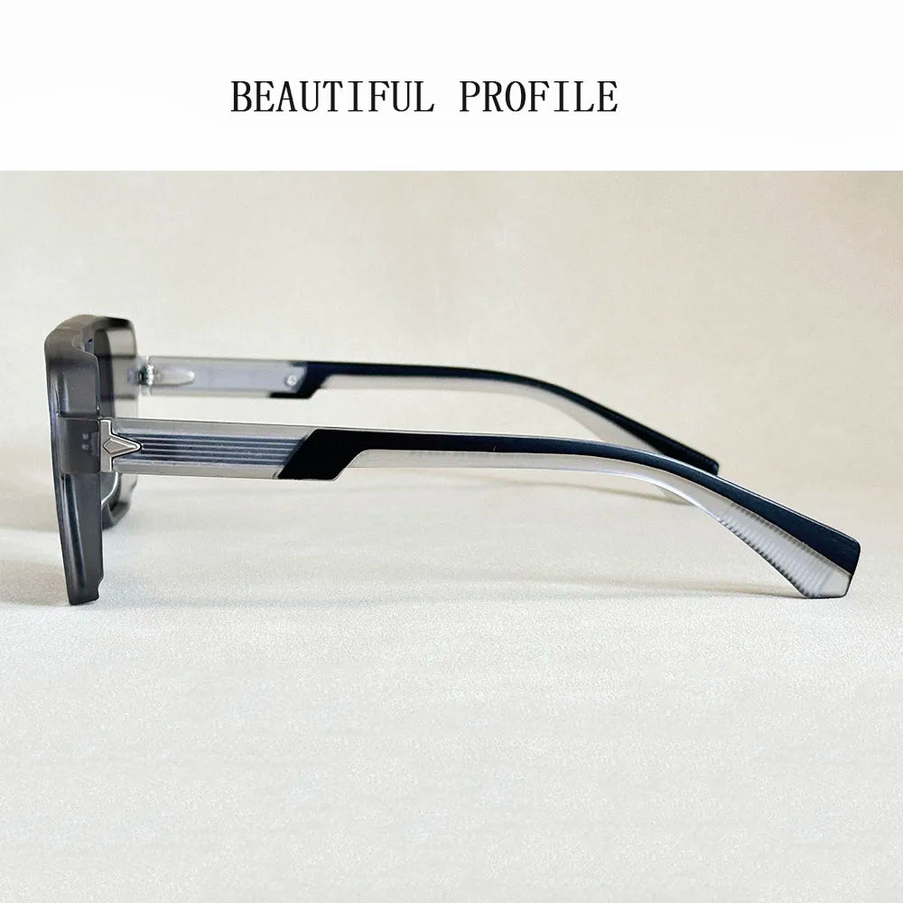 Square Frame Vintage Sunglasses With UV400 Protection