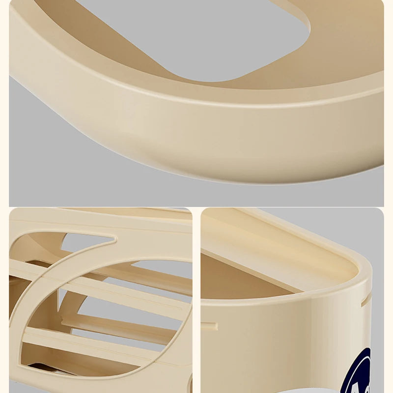 4-Layer Automatic Rolling Egg Holder Rack – Refrigerator Egg Storage Box Kitchen Organizer