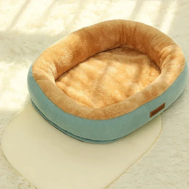 Warm Plush Pet Bed for Cats and Small Dogs