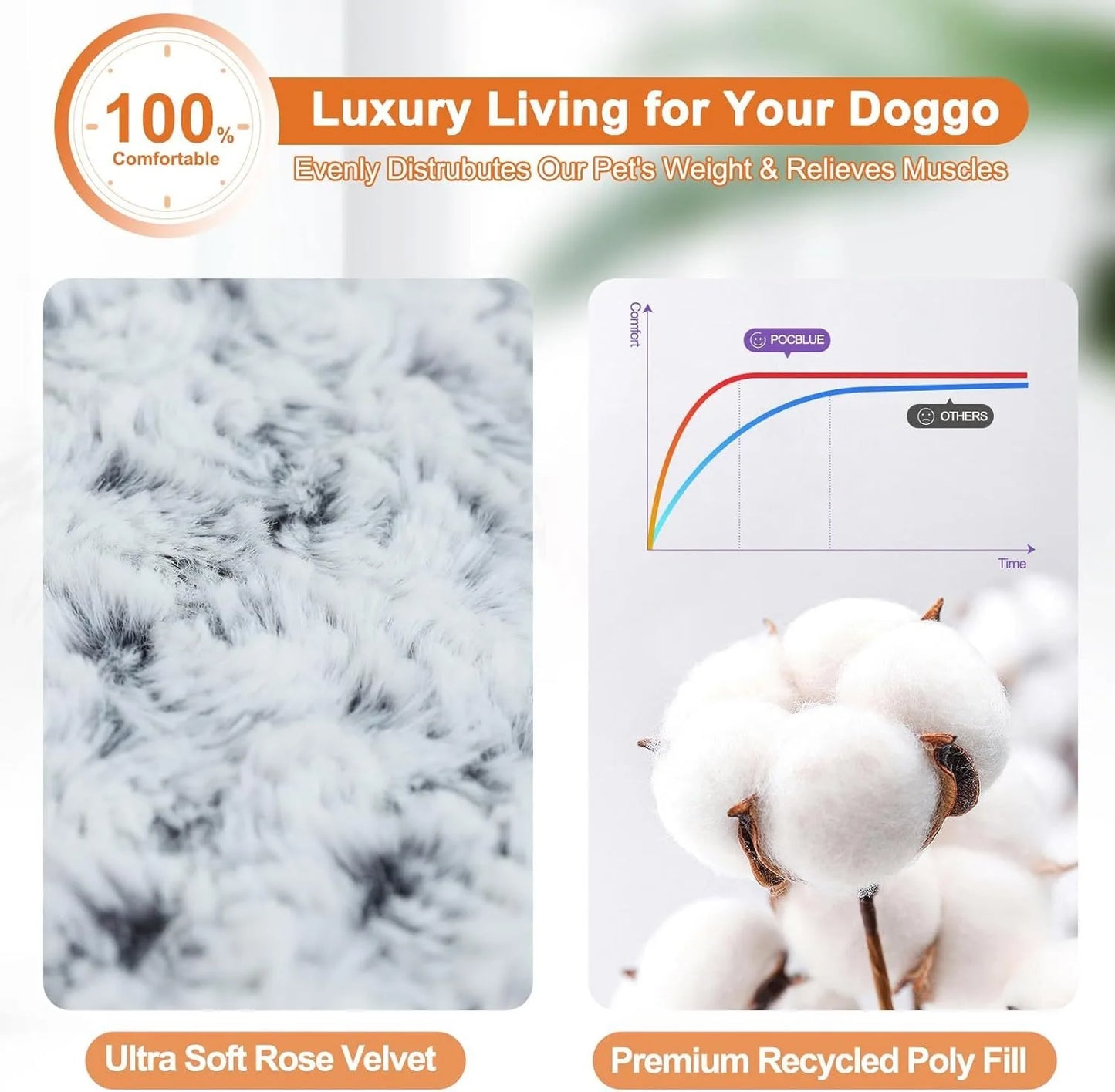 Fluffy Plush Pet Bed Sofa for Dogs and Cats
