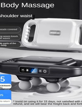 Four-head Fascia Gun Muscle Relaxation Massage Professional Grade Wireless Waist Back Deep High Frequency Vibration Masajeador