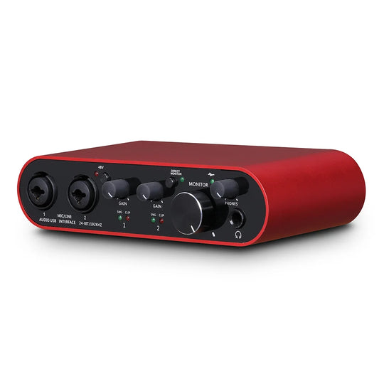 BMG22S USB Audio Interface with 32 Bit 192kHz Recording and Dual Channel Input