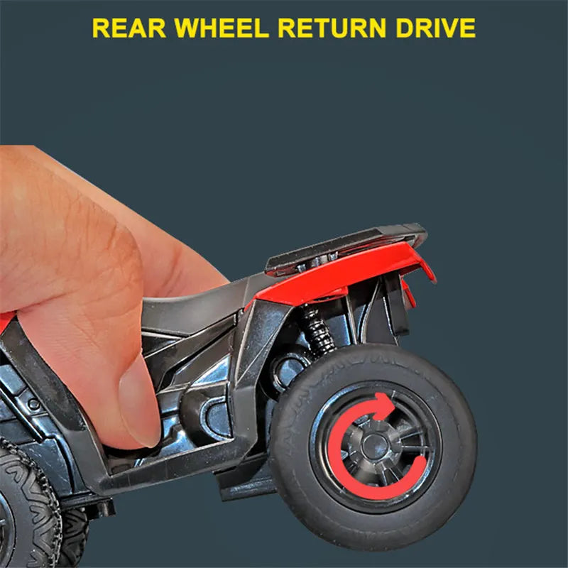 Diecast ATV All Terrain Off Road Motorcycle Model 1 to 36 Scale