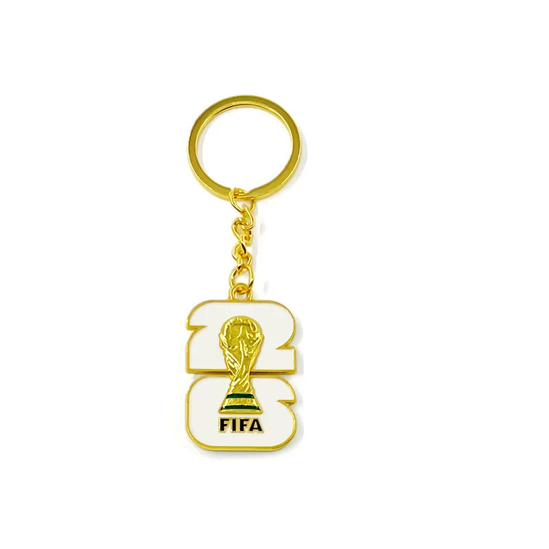 2026 Football Trophy Keychain Soccer Fan Backpack Charm Collectible
