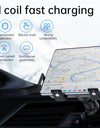 Dual Coil Fold Screen Car Wireless Charger For Samsung Galaxy Z 4 3 Fold Flip iPhone 15 14 Fast Phone Charging Vent Mount Holder
