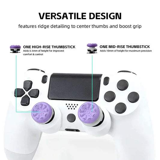 High-Rise FPS Freeks Thumbstick Extenders for PS4 / PS5 & 8BitDo Ultimate Controller – Silicone Gaming Joystick Grips
