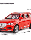 Simulation 1:32 Volvo XC90 SUV Alloy Diecast Metal Model Sound & Light Toy Car Central Control Ornaments Display Present For Boy