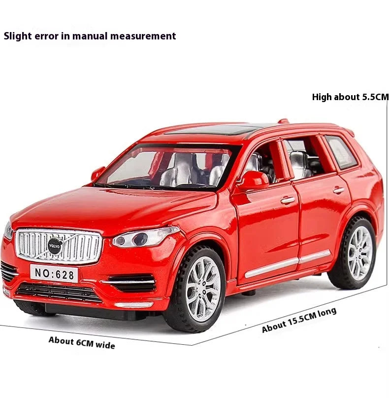 Simulation 1:32 Volvo XC90 SUV Alloy Diecast Metal Model Sound & Light Toy Car Central Control Ornaments Display Present For Boy