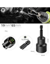 6-19mm Impact-Socket Magnetic Nut Screwdriver Deep Socket Adapter 1/4 Hex Wrench Heads Electric Drill Bit Repairing Hand Tools