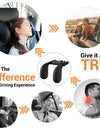 Adjustable U-shaped memory foam side neck pillow for the rear of the car