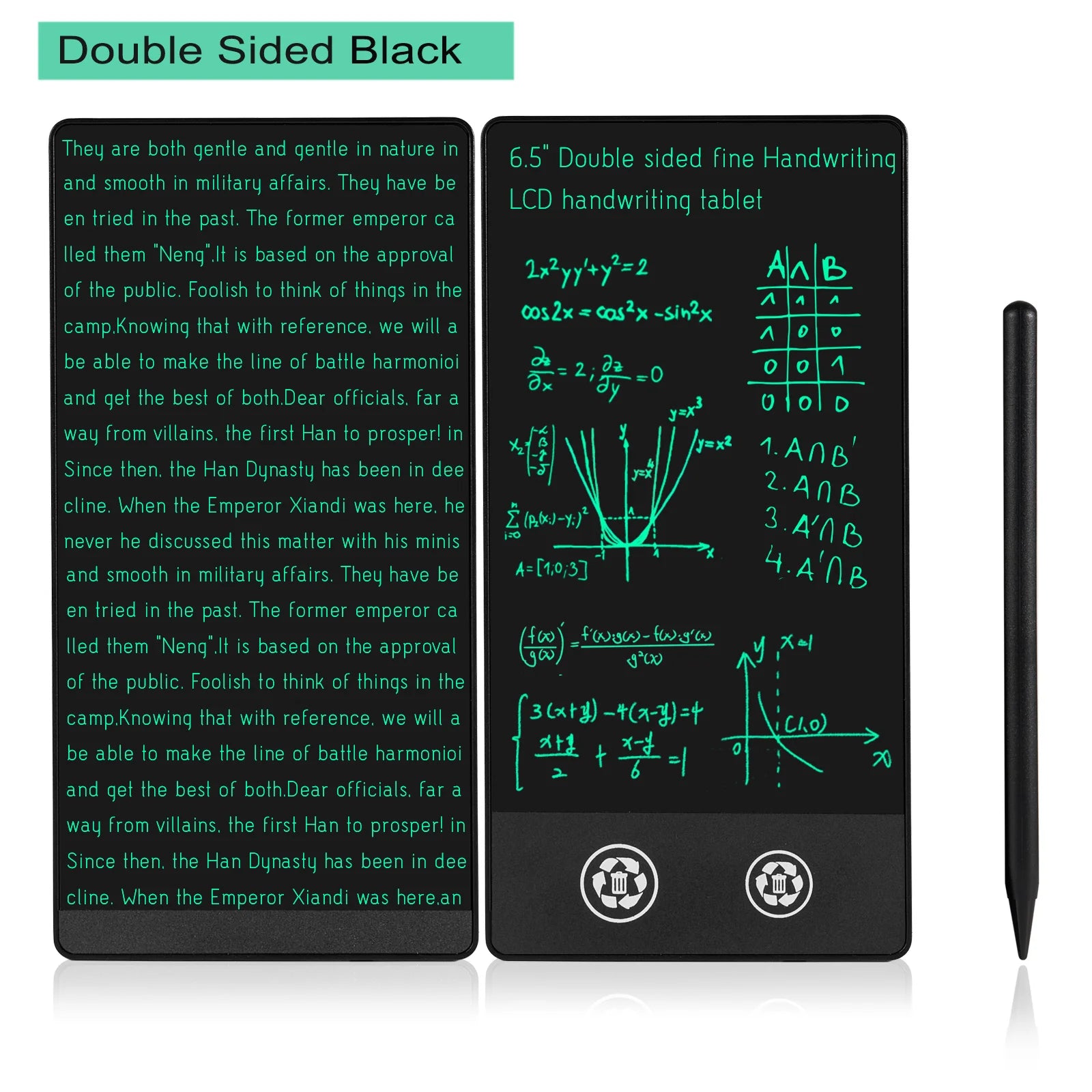 6.5-inch Full Screen Superfine Handwriting LCD Writing Tablet Meeting Content megnetic Sketch Pad Liquid Crystal Drawings Board