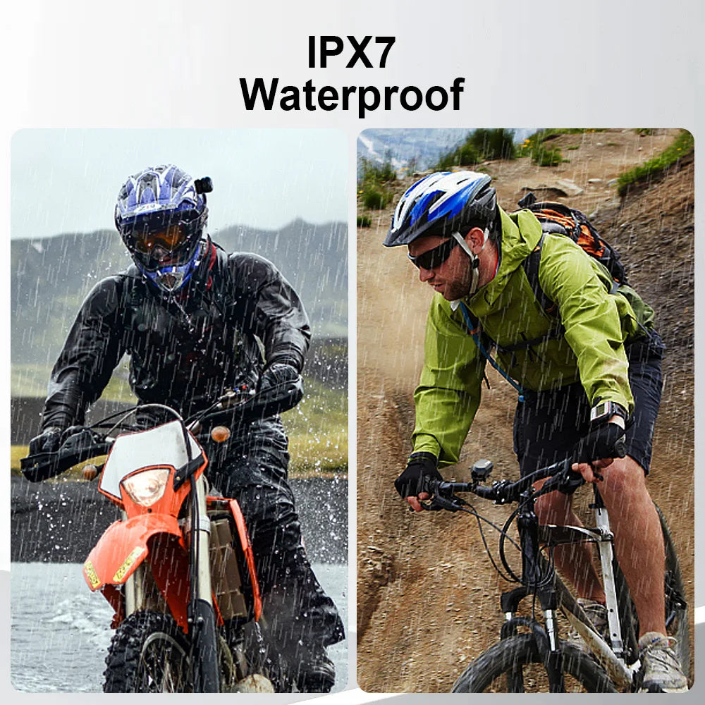 Full HD Action Camera with Rotating Lens Dash Cam Mode and IPX7 Waterproof Design