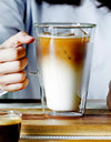 200ml 400ml Heat Resistance Double Wall Glass Cappuccino Coffee Mug With Handle Tea Milk Juice Cup Water Beer Mug Drinkware