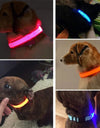 LED Glowing Dog Collars Rechargeable Waterproof Luminous Collar Adjustable Dog Night Light Collar Pet Dog Safety Necklace