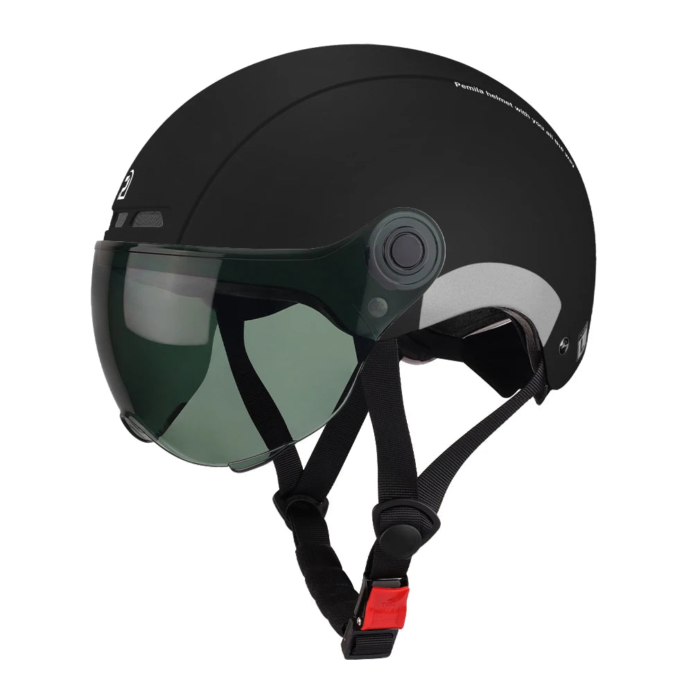 Adult Cycling Helmet With Goggles Ear Protection And Removable Lining
