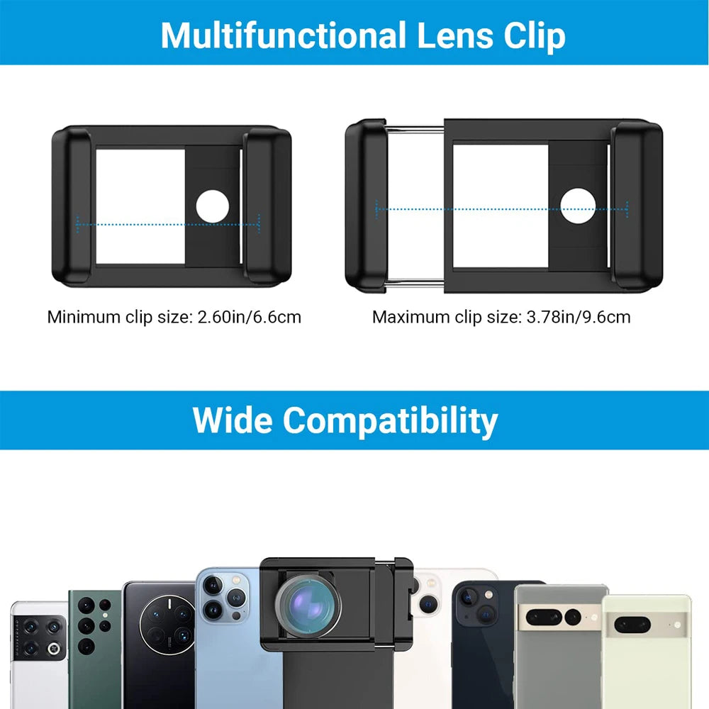 100mm HD Macro Phone Lens with CPL Filter and Universal Clip
