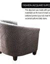 Tub Club Armchair Covers Leaves Jacquard Bar Chair Cover Solid Color Relax Single Sofa Slipcovers with Seat Cushion Cover Home