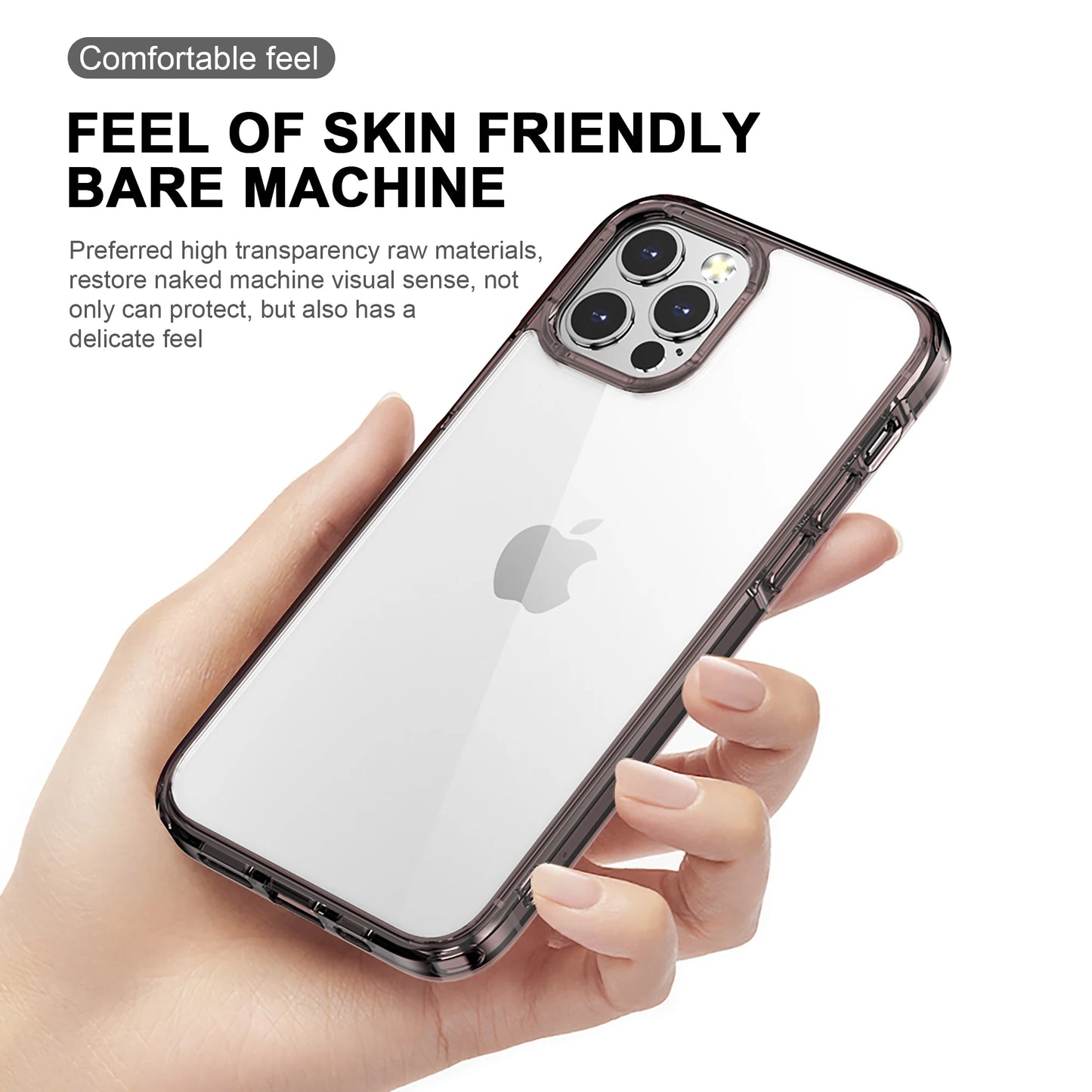 for iPhone 14 13 12 Case 14 Pro 14 Plus Anti-Yellowing Clear Transparent Shockproof Cover for iPhone 12 13 14 Pro Max Case