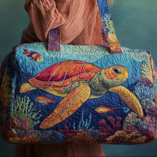 Adjustable Strap 3D Quilted Duffle Bag Large Capacity Sports Travel Tote
