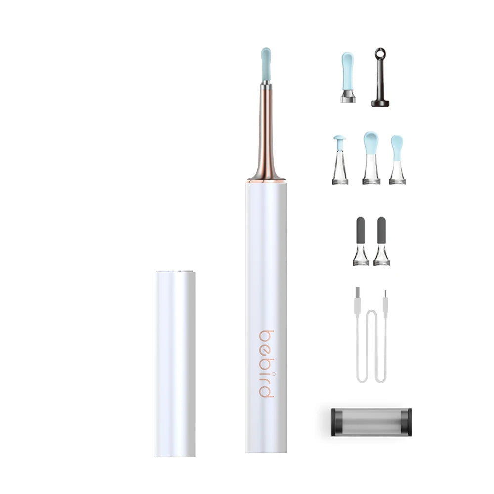 T15 Smart Visual Earwax Acne 2 in 1 Removal Tool With HD1080P Camera Ear Otoscope Cleaner IP67 Waterproof Endoscope