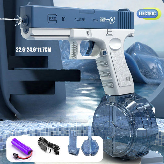 Water Gun Electric Pistol Shooting Toy Full Automatic Summer Beach Toy