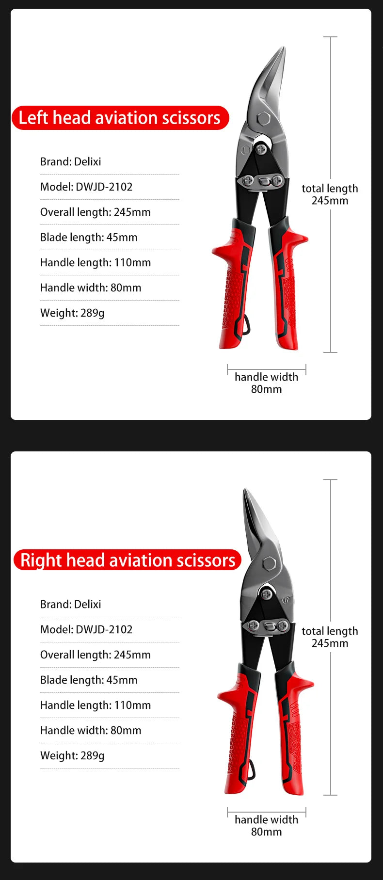 Multifunctional Metal Sheet Cutting Scissor Aviation Snip Cutter Multi-directional scissors Industrial Professional Hand Tool