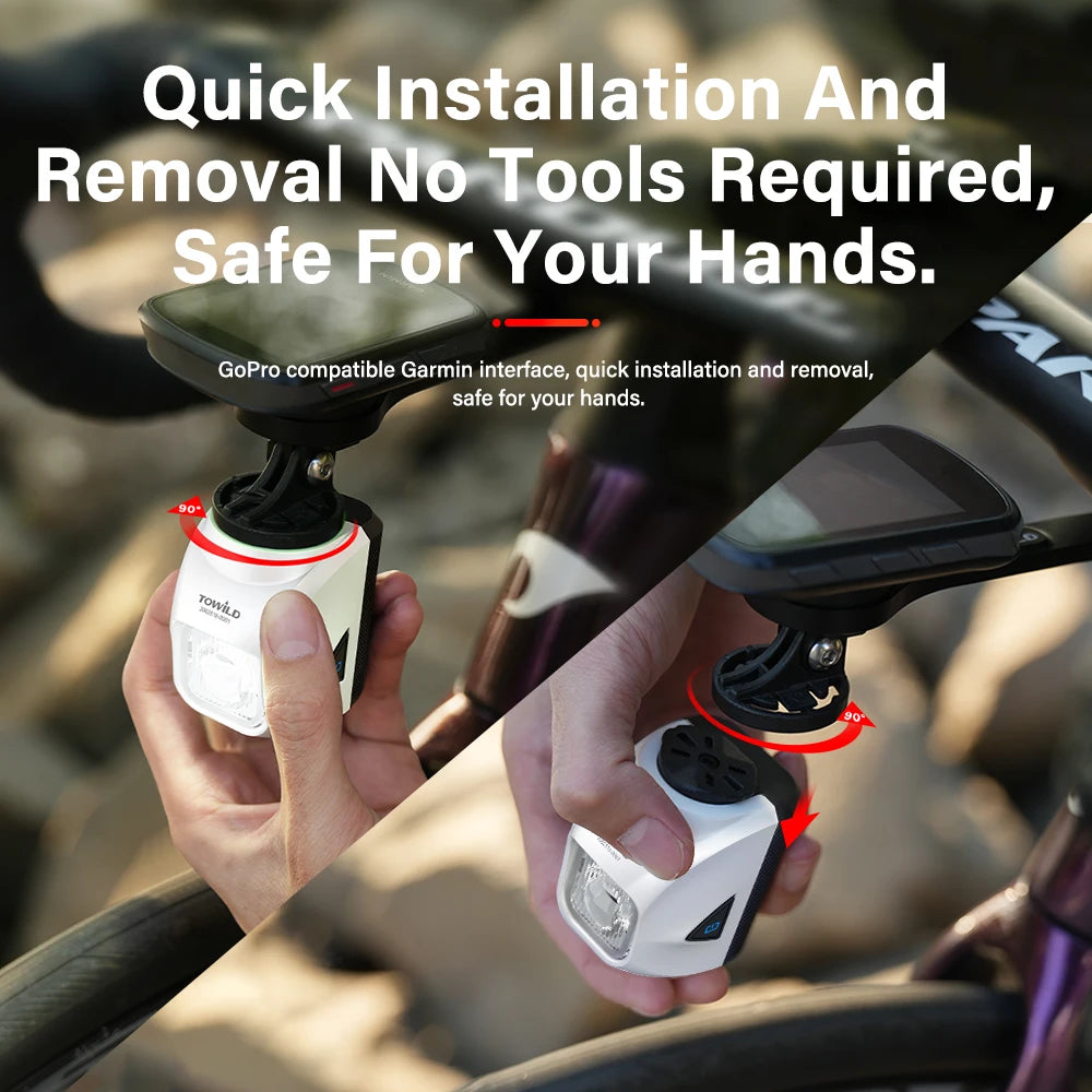 DL1200S Bicycle Light With Anti-Glare Cut-Off Line Beam 1500LM Rechargeable Led Bike Front Lights Mtb Cycling Headlights