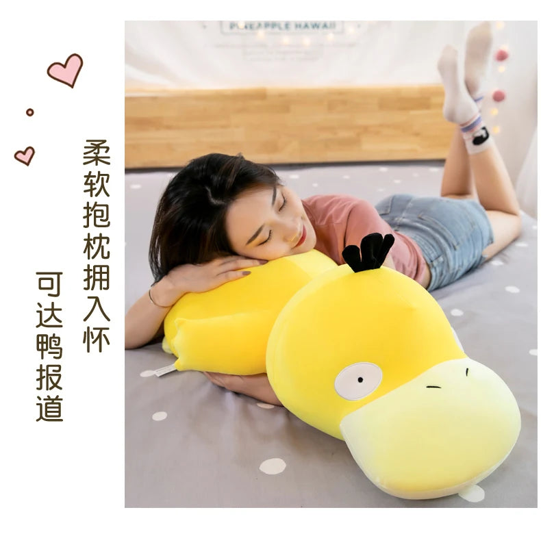 Psyduck Plush Stuffed Animal Lying Down Soft Pillow