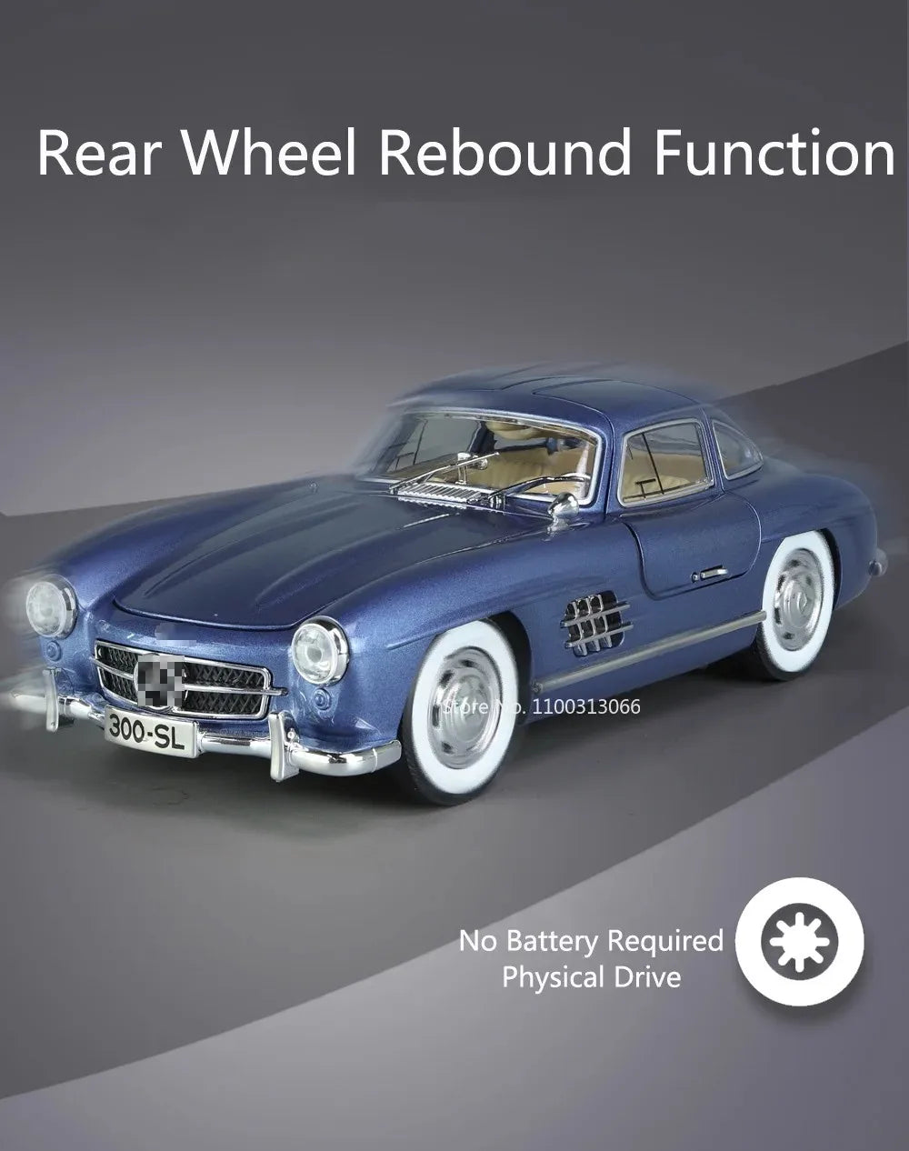 1:24 Scale 300SL GLE350 Toy Sports Car Model Music Light Pull Back Doors Opened Off-road Vehicle Models Ornament Gifts