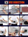 Red Light Heating Vibration Massage Inflatable Belt Airbag Support Air Decompression Back Brace Adjustable Waist Support Belt