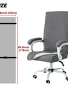 Office Chair Cover Anti-slip Long Boss Office Chairs Pad 1piece with Elastic Strap Swivel Computer Dust Armchair Slipcover