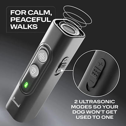 Ultrasonic Pet Dog Repeller Anti Barking Stop Bark Training Device High Power Dog Training Repellents With USB Rechargeable