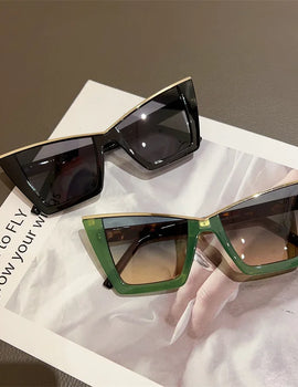 Retro Sunglasses Fashion Trendy Cat Eye Design Sun Glasses UV Resistant High End Glasses