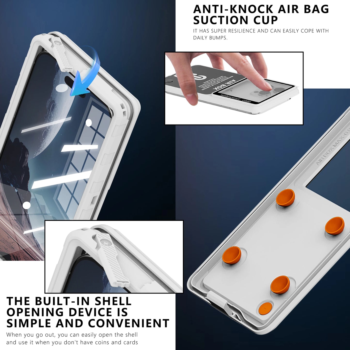 Waterproof Phone Case, New, Transparent, Universal, Underwater Touch Screen, Dust and Drop Protection, IP68, 6.9"