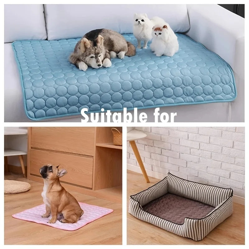 Cooling Dog Bed Mat Breathable Pet Sofa Cushion