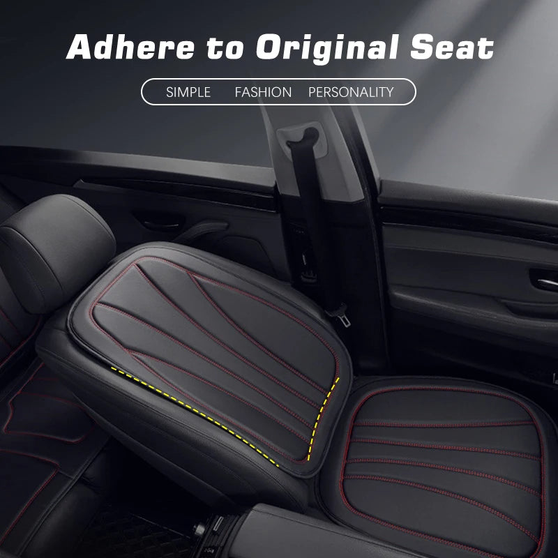 Karcle Car Seat Cover PU Leather Car Seat Cushion Breathable Auto Chair Cushions Pad Mat Universal Durable Four Seasons Pad Mat