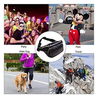 PVC Bum Hip Bag Fanny Pack Waterproof Waist Bags for Women Fashion Holographic Bag for Travel Shopper Waist Pack