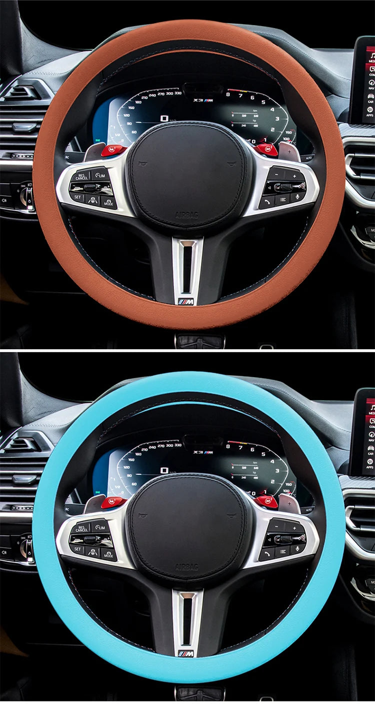 Universal Silicone Car Steering Wheel Cover Anti Slip 32CM 40CM