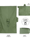 3 In 1 Outdoor Military Waterproof Raincoat Rain Coat Men Raincoat Women Awning From The Rain Motorcycle Rain Poncho Picnic Mat