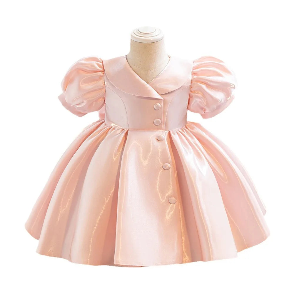 Luxury Princess Dress for Girls - Premium Fluffy Tulle Ball Gown Flower Girl Wedding Dress + Birthday Party Gown