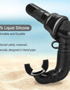 Soft Silicone Diving Snorkel Portable Foldable Easy-Breath Wet Scuba With Storage Case for Freediving Spearfishing Swimming