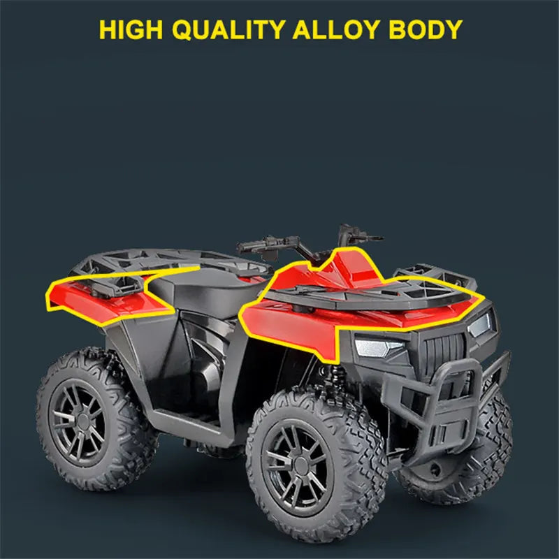Diecast ATV All Terrain Off Road Motorcycle Model 1 to 36 Scale