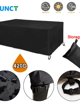 Heavy duty Waterproof Patio Furniture Cover Rectangular Garden Rain Snow Outdoor Cover for Sofa Table Chair Wind-Proof Anti-UV