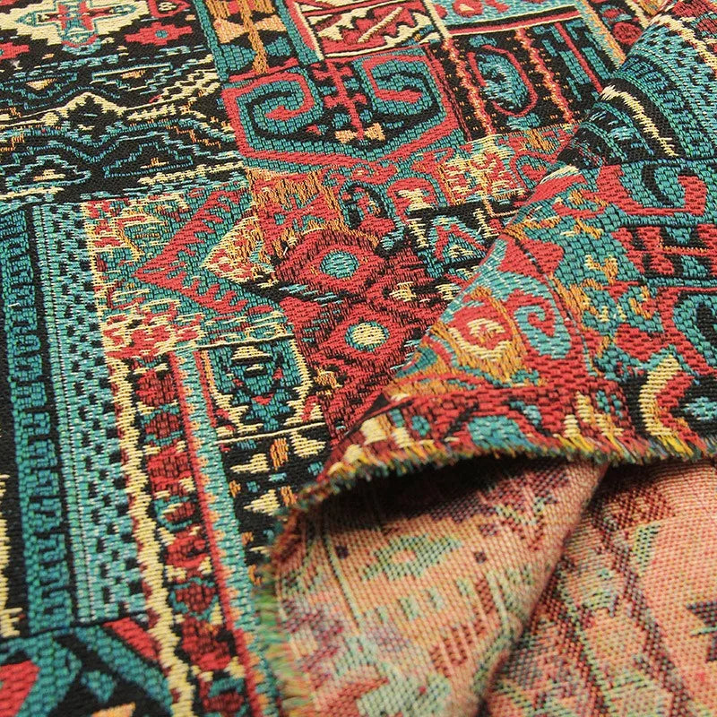 1/2/3M Bohemia Ethnic Style Jacquard Fabric Thickened for Clothing Sofa Tablecloth Home textile DIY Sewing Cloth by the meter